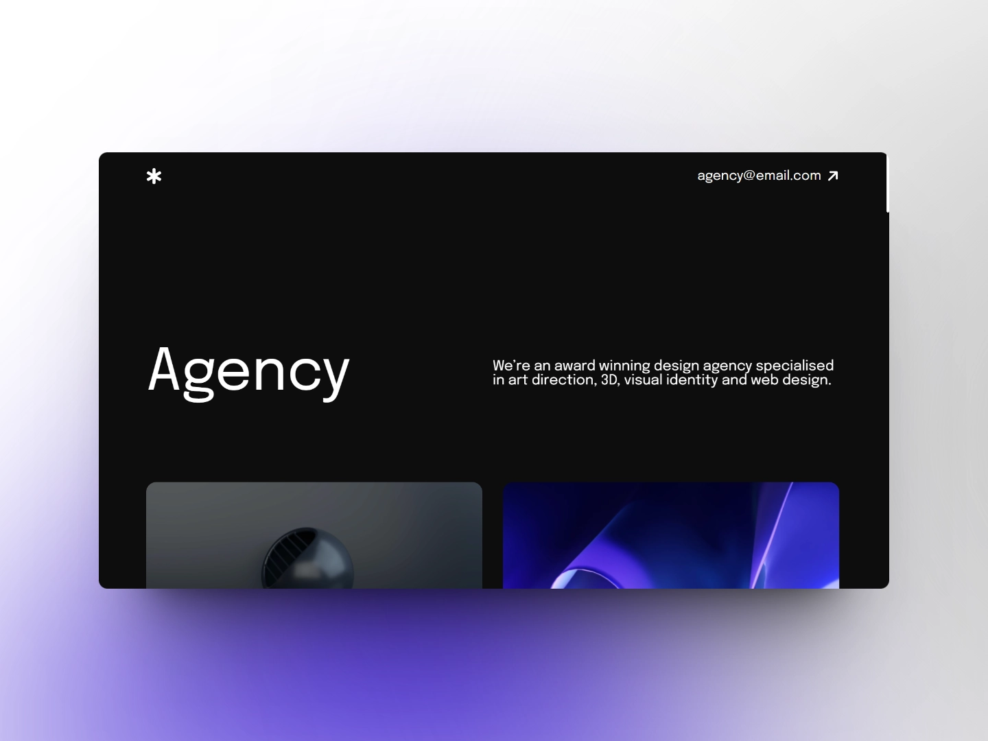 Agency website project thumbnail