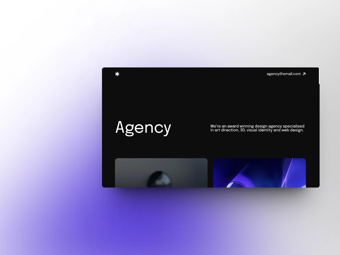 Agency website project thumbnail