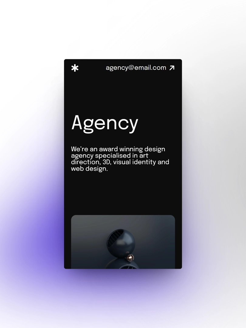 Agency website project thumbnail