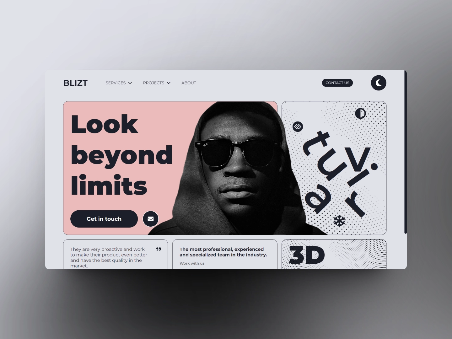 Blizt Website project thumbnail