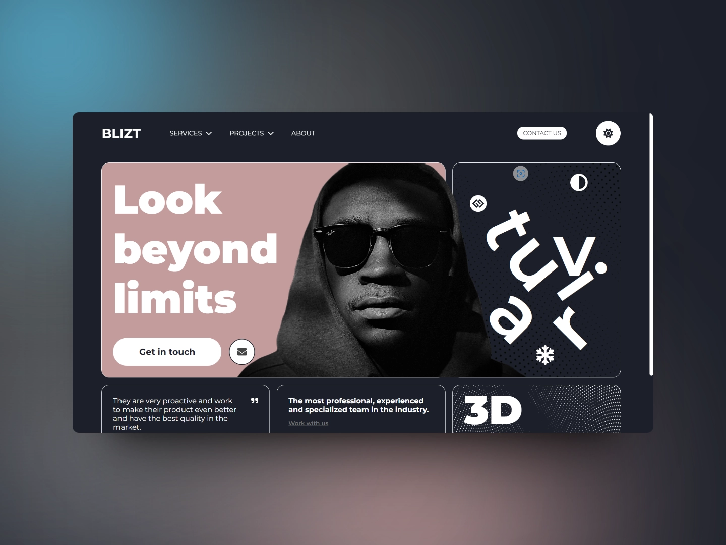 Blizt Website project thumbnail