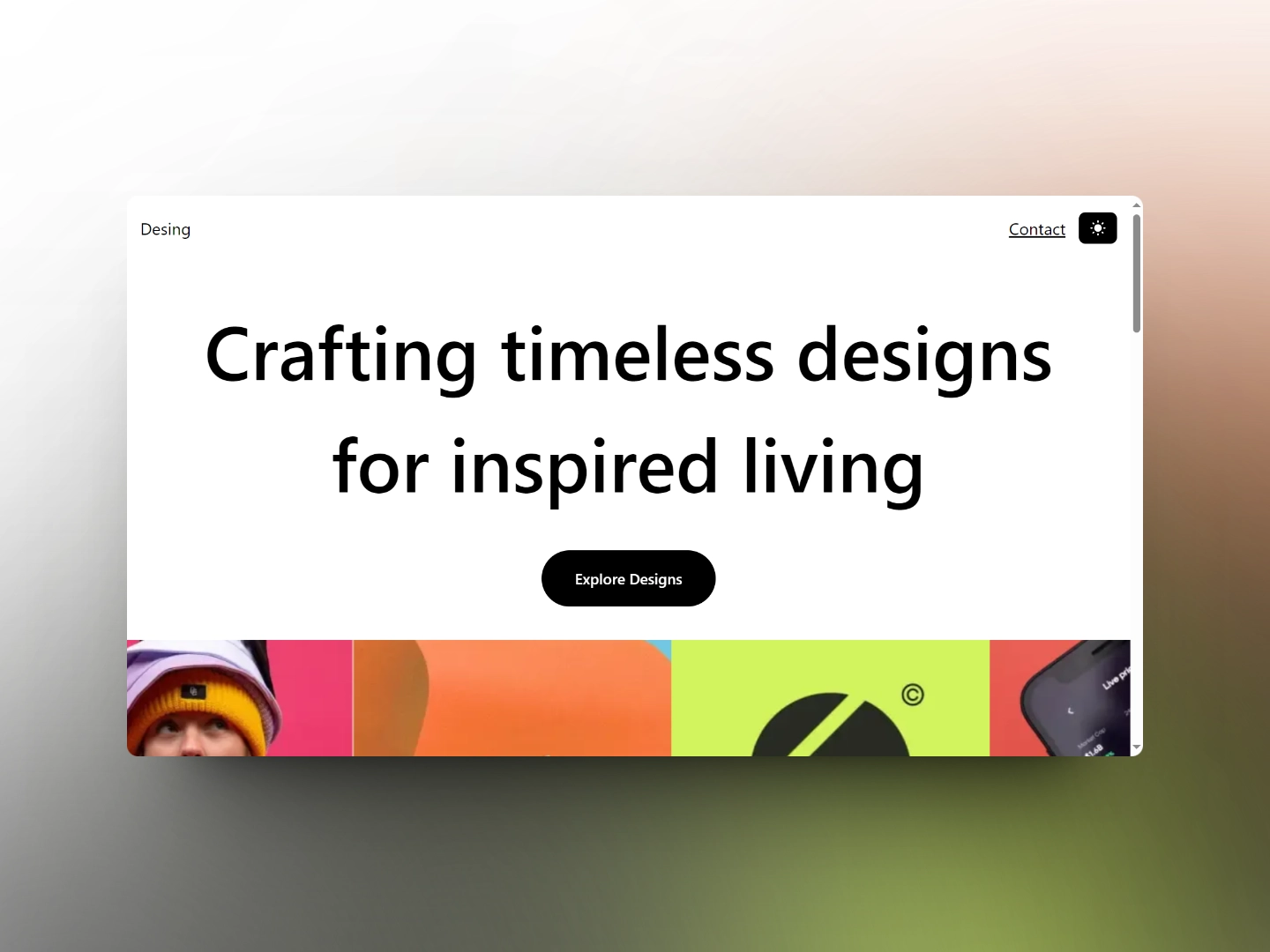 Design website project thumbnail